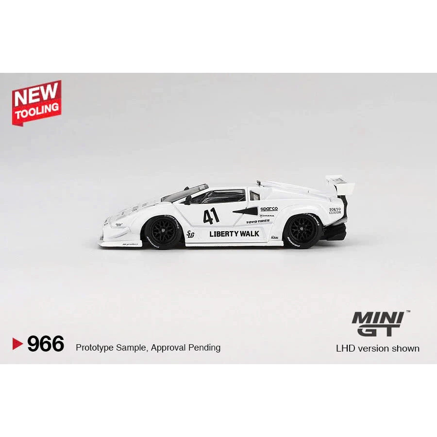 MÔ HÌNH XE Mini GT Box Version MGT00966 Lamborghini Countach LB-WORKS White 2024 Tokyo Auto Salon Thumbnail
