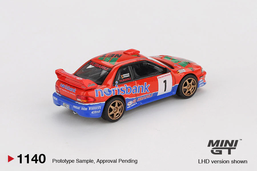 MÔ HÌNH XE Mini GT Box Version MGT01140 Subaru Impreza WRC97 #1 1999 DRM Champion Thumbnail