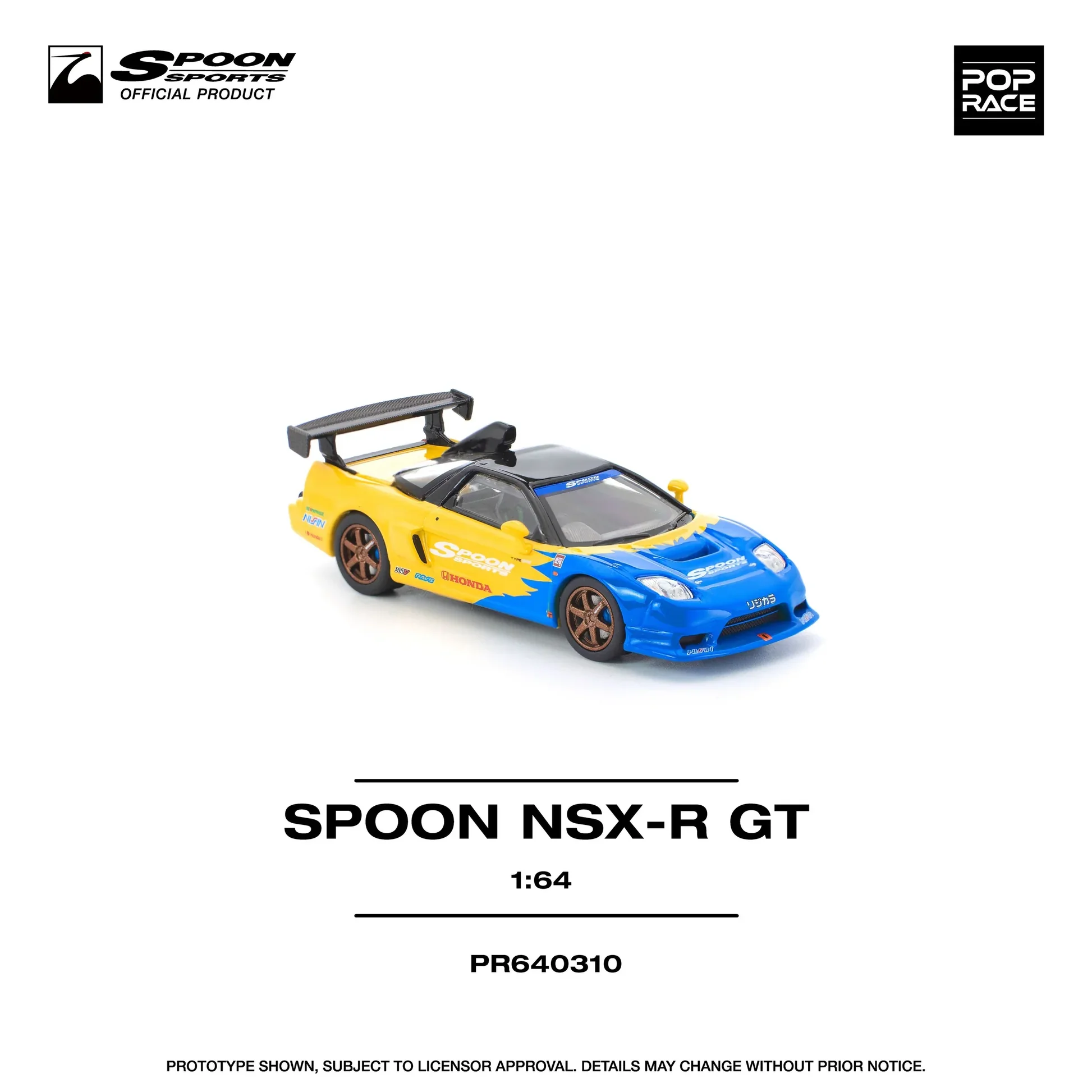 MÔ HÌNH XE Pop Race PR640310 SPOON NSX-R GT Thumbnail