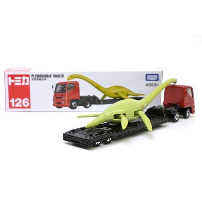 MÔ HÌNH XE Tomica Long Asia 150 No.126 Plesiosauria Trailer Thumbnail