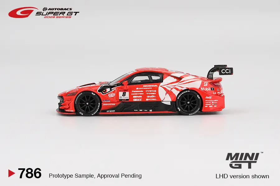 Mini GT Card Version MGT00786 Honda NSX-GT "Type S" GT500 #8 "ARTA MUGEN NSX-GT " ARTA 2023 SUPER GT Series Thumbnail