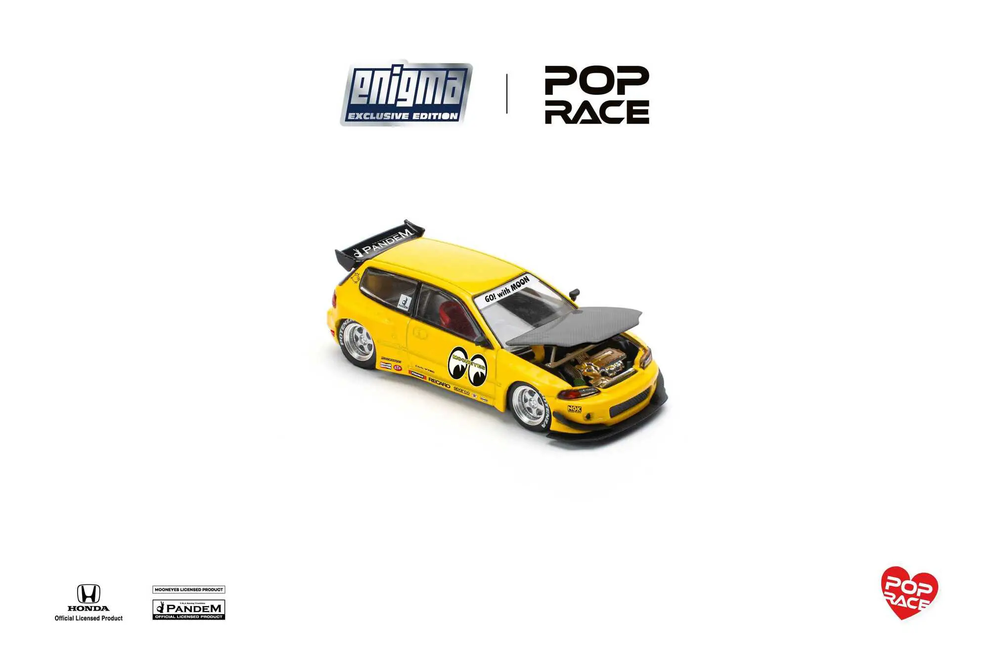 MÔ HÌNH XE Pop Race-CARD- PRE010 Pandem Civic EG6 v1.5 - MOONEYES Thumbnail