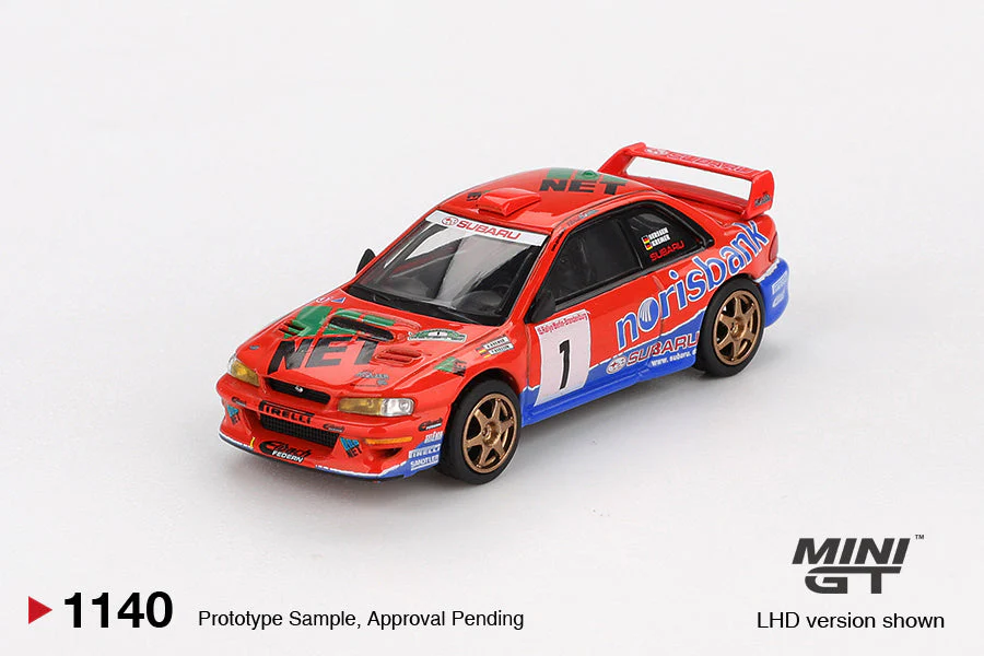 MÔ HÌNH XE Mini GT Box Version MGT01140 Subaru Impreza WRC97 #1 1999 DRM Champion Thumbnail