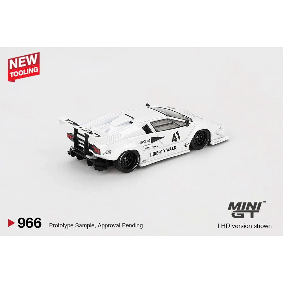MÔ HÌNH XE Mini GT Box Version MGT00966 Lamborghini Countach LB-WORKS White 2024 Tokyo Auto Salon Thumbnail