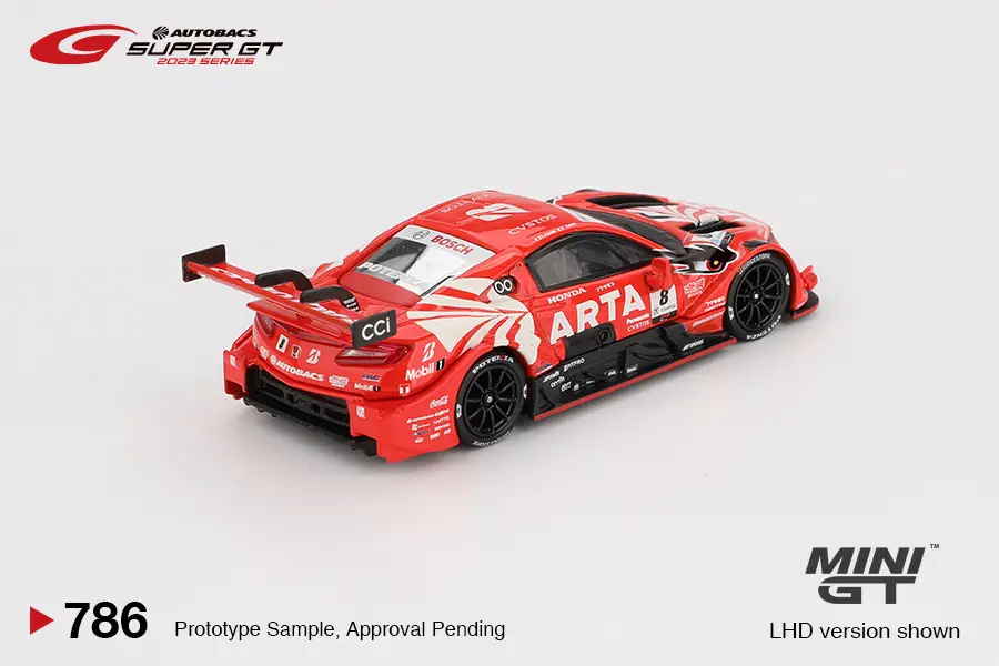 Mini GT Card Version MGT00786 Honda NSX-GT "Type S" GT500 #8 "ARTA MUGEN NSX-GT " ARTA 2023 SUPER GT Series Thumbnail