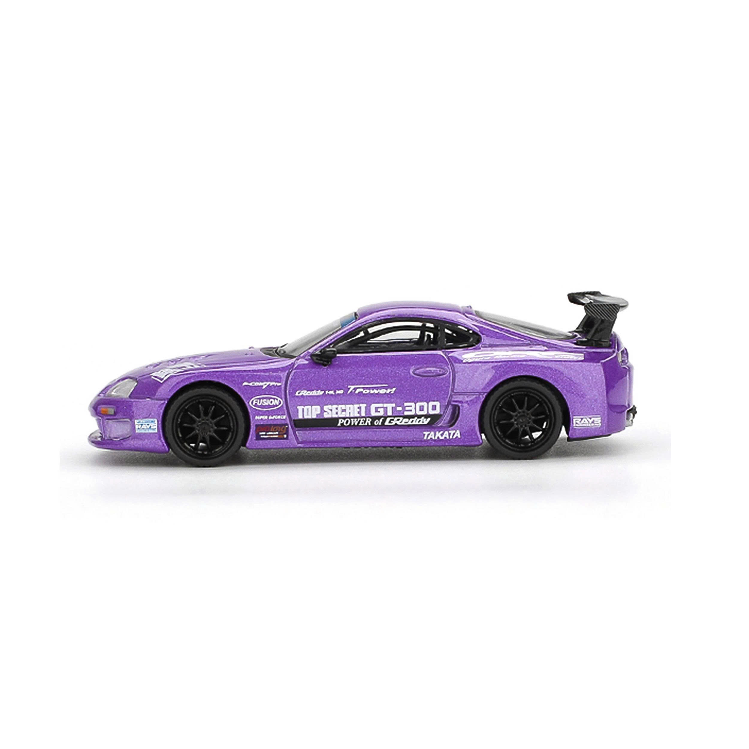 MÔ HÌNH XE Minigt Card Ver MGT01067 Toyota Supra (A80) Top Secret GT-300 Top Secret Purple Thumbnail