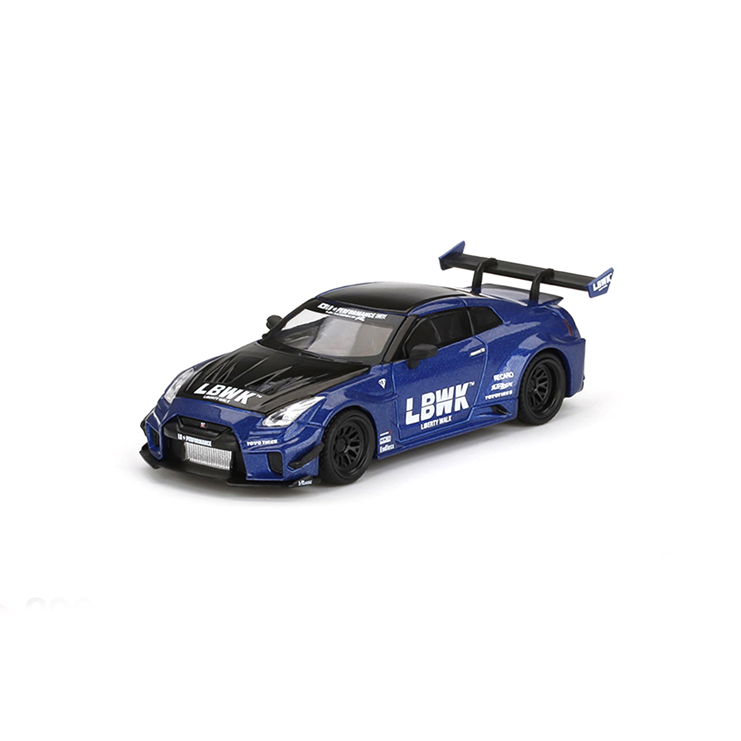 MÔ HÌNH XE Mini GT BOX Version MGT01124 Nissan LB-Silhouette WORKS GT 35GT-RR VER.2 Blue Thumbnail