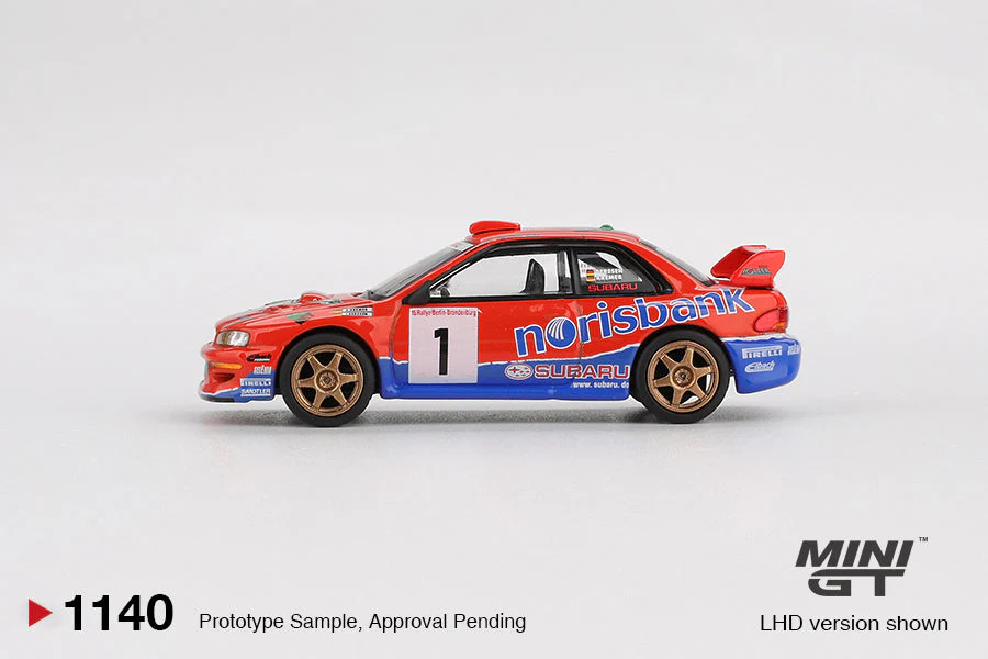 MÔ HÌNH XE Mini GT Box Version MGT01140 Subaru Impreza WRC97 #1 1999 DRM Champion Thumbnail