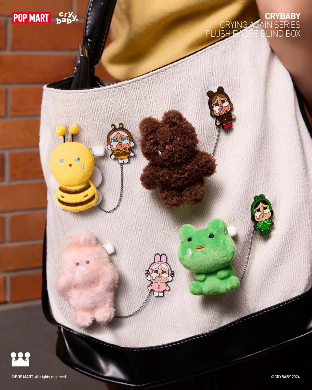 Huy hiệu Crybaby Crying Again Series-Plush Badge BlindBox Thumbnail