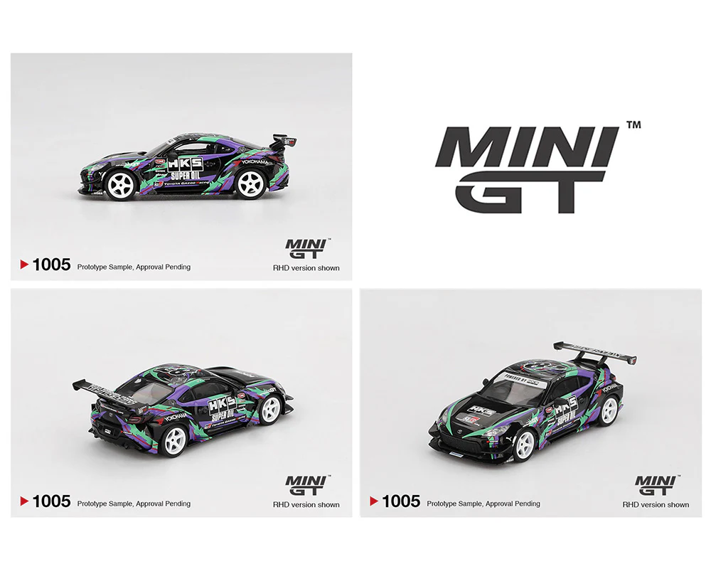 Mini GT Box Version MGT01005 Toyota GR86 HKS TYPE R 2022 Tokyo Auto Salon