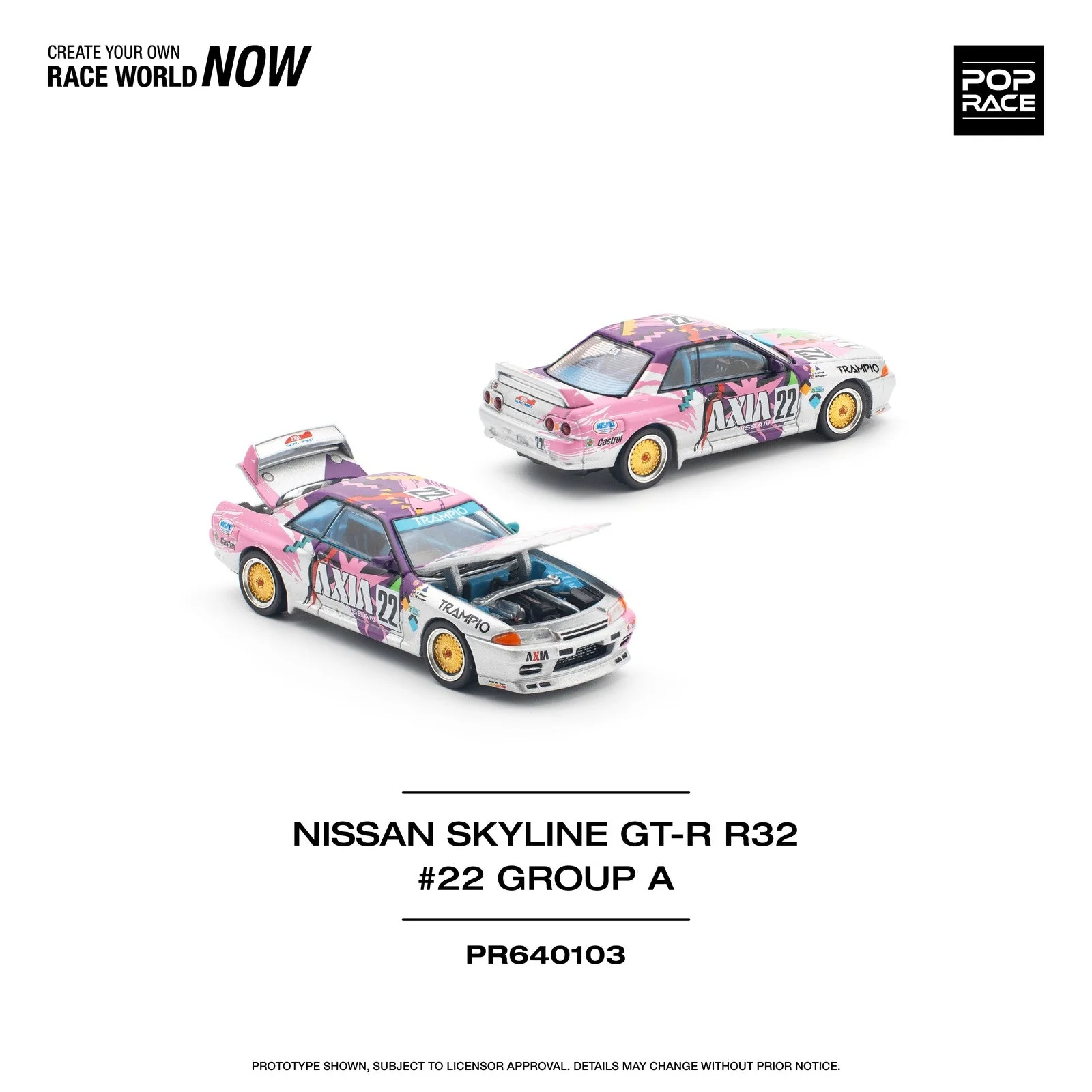 Poprace PR640103 NISSAN SKYLINE GT-R R32 #22 AXIA GROUP A