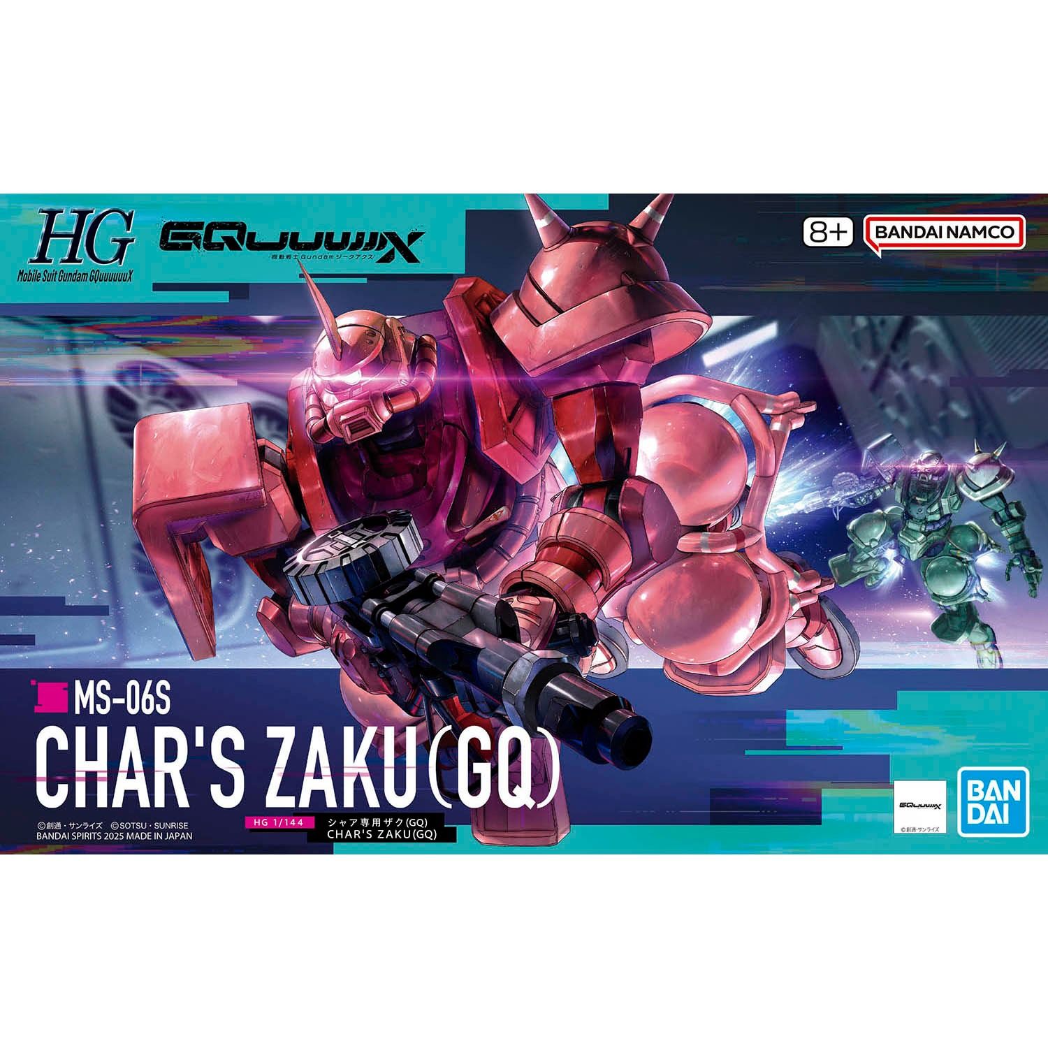 MÔ HÌNH LẮP RÁP HG 1/144 CHAR'S ZAKU（GQ)