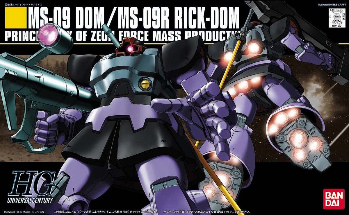 MÔ HÌNH LẮP RÁP 1/144 HGUC DOM/ RICK-DOM