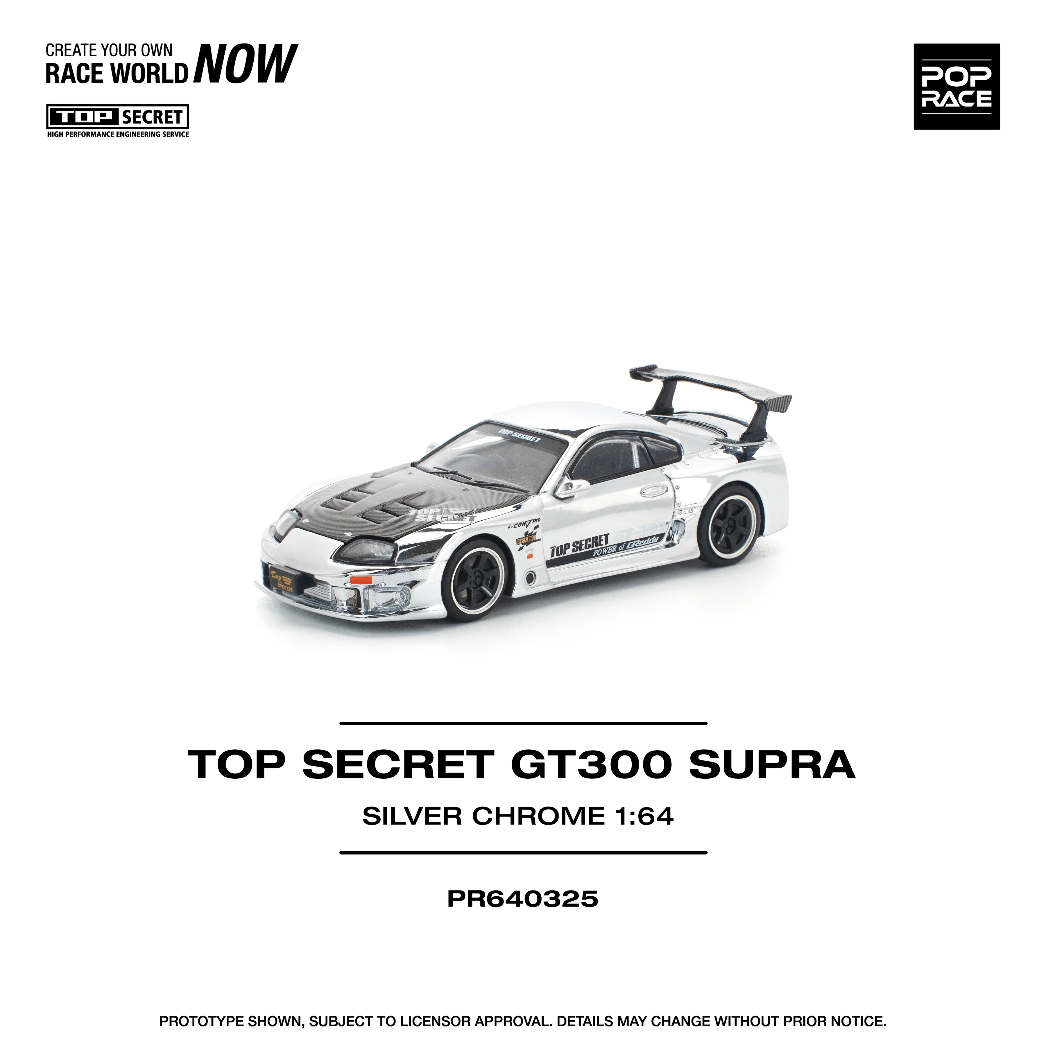 MÔ HÌNH XE Poprace Pr640325 TOP SECRET GT300 SUPRA