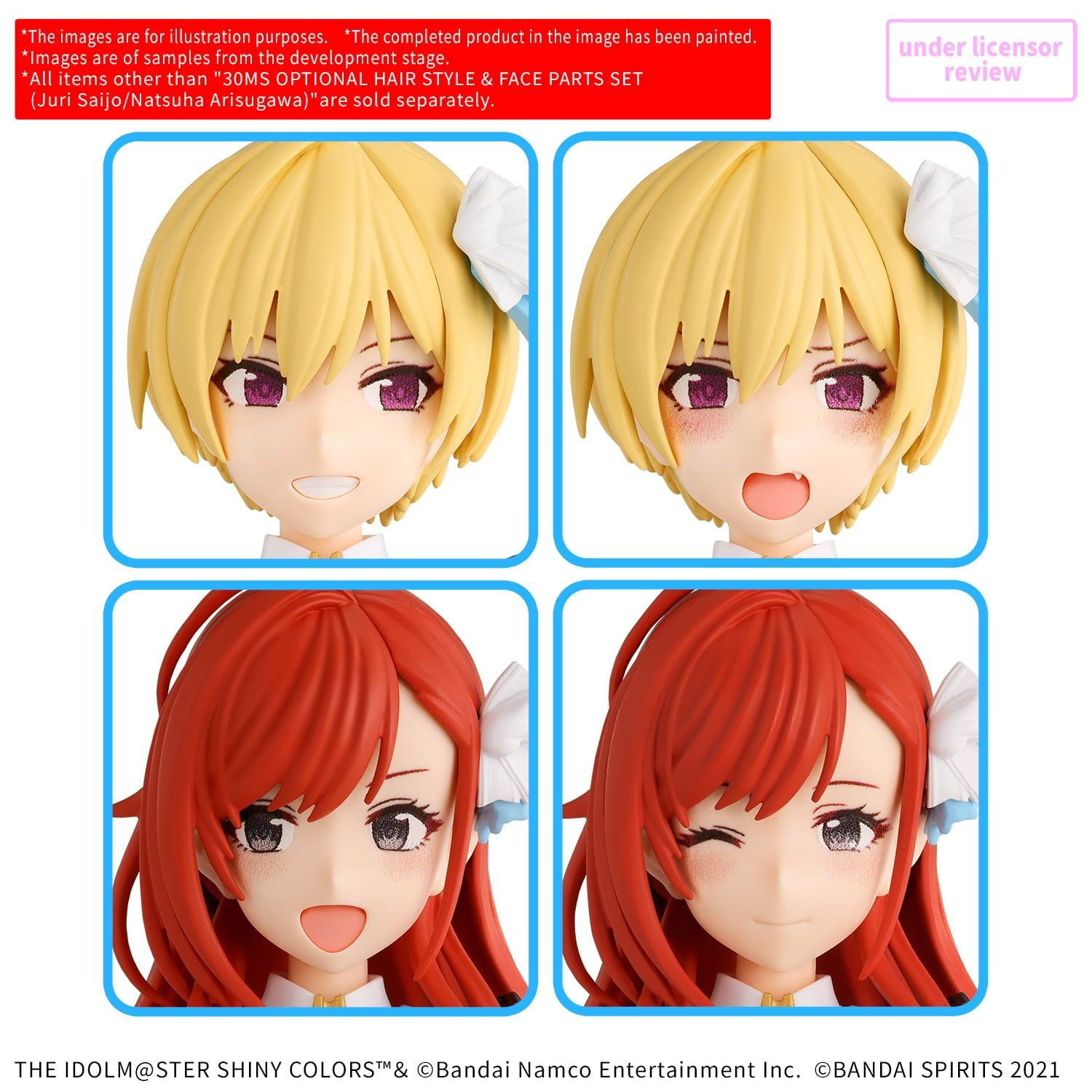 PHỤ KIỆN MẶT VÀ TÓC 30MS OPTION HAIR STYLE & FACE PARTS SET (JURI SAIJO/NATSUHA ARISUGAWA)