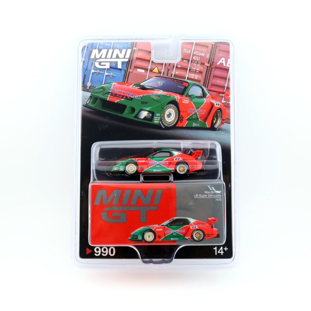 MÔ HÌNH XE Mini GT Card Version MGT00990 Mazda RX-7 LB-Super Silhouette 787B