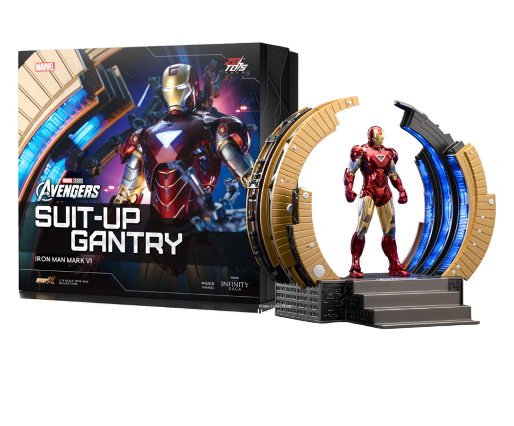 Mô hình trang trí Marvel - Iron Man MK6 - Suit-up Gantry - ZD Toys - ZM80