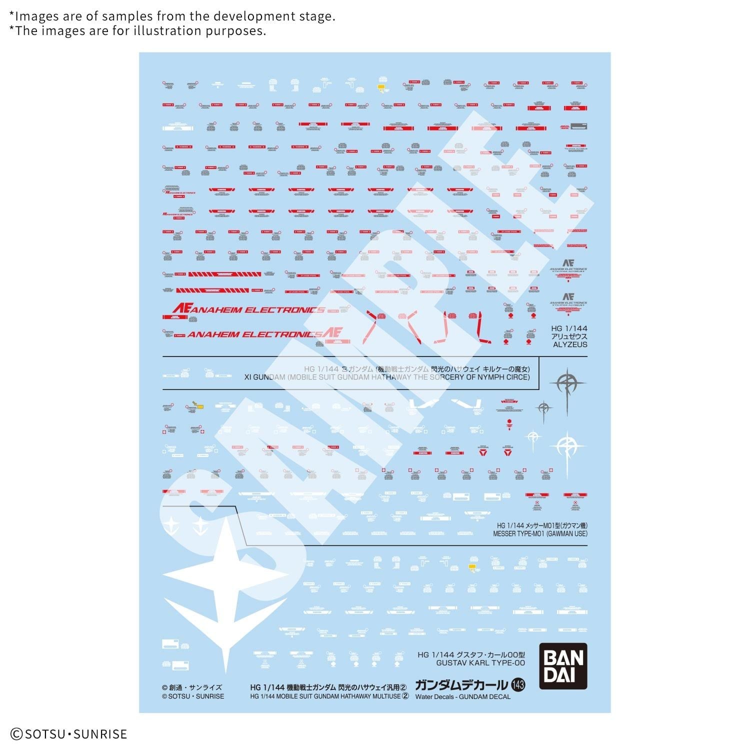 DECAN DÁN TRANG TRÍ GUNDAM DECAL143 MOBILE SUIT GUNDAM HATHAWAY MULTIUSE 2